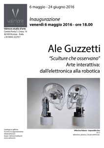 Inaugurazione “Sculture che osservano” Arte interattiva: dall