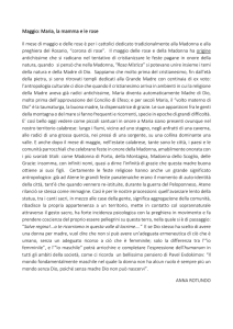Maggio: Maria, la mamma e le rose