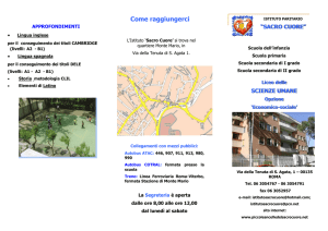 Come raggiungerci - Piccole Ancelle del Sacro Cuore
