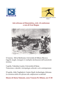 Arte africana ed Etnoestetica, ciclo di conferenze a cura di Ivan