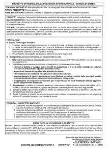 scheda progetto