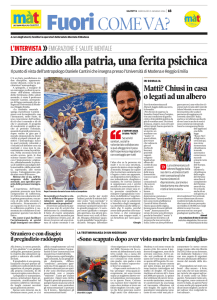 Dire addio alla patria, una ferita psichica