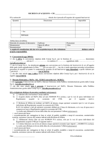 RICHIESTA D`ACQUISTO