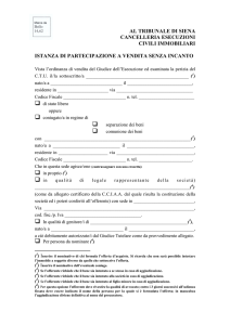 al tribunale di siena cancelleria esecuzioni civili immobiliari istanza