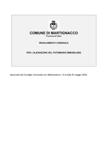 Regolamento 31 - Comune di Martignacco