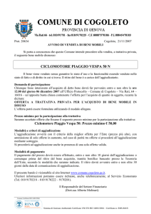 avviso di vendita bene mobile