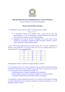 DIPARTIMENTO DI GIURISPRUDENZA ED ECONOMIA
