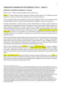 1 SOMMARIO ALTO MEDIOEVO appunti