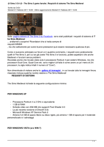 Requisiti di sistema The Sims Medieval