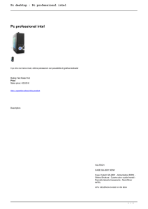 Pc desktop : Pc professional intel