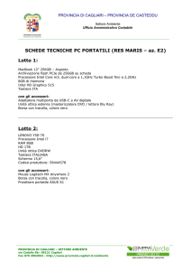 SCHEDA PC - Provincia di Cagliari