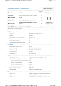 Ulteriori informazioni sul computer in uso Pagina 1 di 2 Strumenti