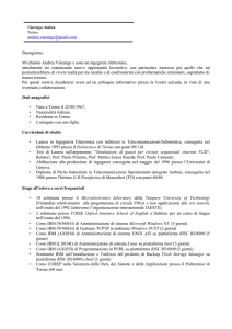 Curriculum Vitae di Andrea