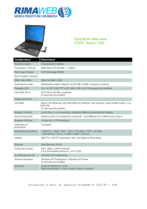 Specifiche della serie ACER Aspire 1350