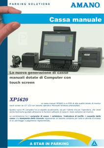 Cassa manuale - Tecnologie e sistemi per parcheggi