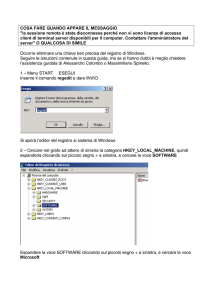 la sessione remota è stata disconnessa perché non vi sono licenze