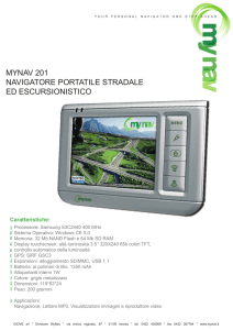 Caratteristiche tecniche MyNav 201