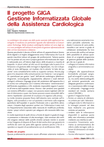 Il progetto GIGA Gestione Informatizzata Globale della