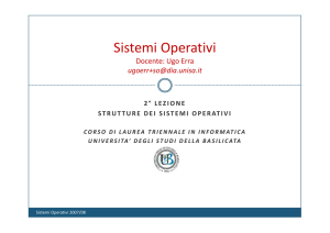 Strutture dei Sistemi Operativi
