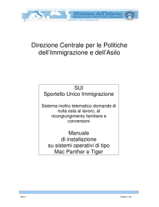 Manuale per utenti Mac OsX Tiger o inferiori