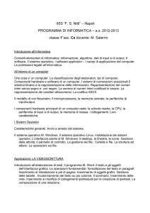 IISS “F. S. Nitti” – Napoli PROGRAMMA DI INFORMATICA – a.s.
