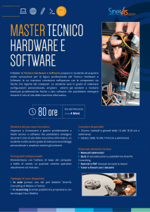 Il Master in Tecnico Hardware e Software prepara lo studente ad