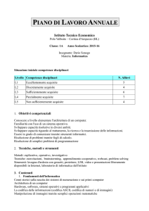 PIANO DI LAVORO ANNUALE