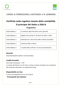 CORSO di FORMAZIONE a DISTANZA in E