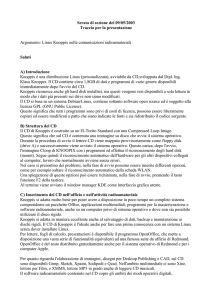 Traccia per la presentazione di AFU-Knoppix
