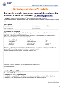 Modulo richiesta Prestito breve PC portatile (formato pdf)