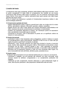 L`analisi del testo