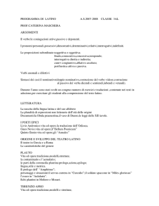 PROGRAMMA DI LATINO 3AL ALBERTI