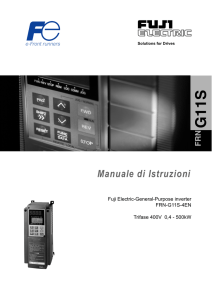 Manuale di Istruzioni - Fuji Electric Europe