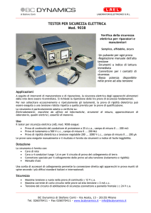 Verifica della sicurezza elettrica per riparatori e manutentori Mod