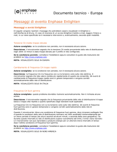 Messaggi di evento Enphase Enlighten
