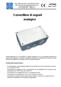 Convertitore di segnali analogico