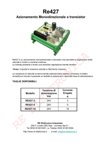 Azionamento Monodirezionale a transistor