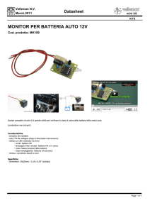 monitor per batteria auto 12v
