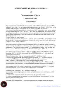 MODIFICA RELE` per il COLLINS KWM-2/2A di Mauro