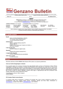 Genzano Bulletin