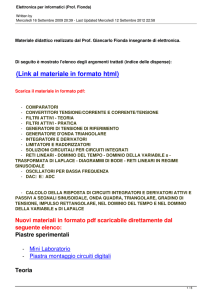 Elettronica per informatici (Prof. Fionda)