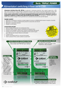 Alimentatori switching trifase serie CSG