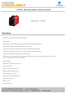 GCP40 - Macchina taglio al plasma Inverter