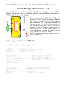 Controllo della soglia di temperatura con LM35