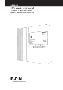4 Way Fire Alarm System Controller Unit