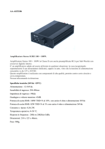 AA-AS32186 Amplificatore Stereo SURE 100 + 100W. Amplificatore