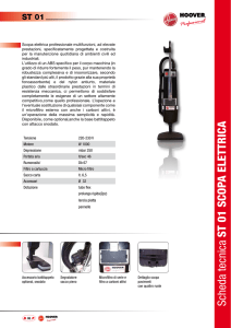 Scheda tecnica ST 01 SCOPA ELETTRICA