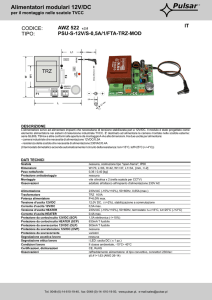 Alimentatori modulari 12V/DC