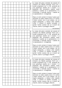 Lo scopo del gioco consiste nel cercare di riempire una tabella