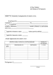 Domanda di Assegnazione Numero Civico